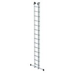 Aluminium 2-delige opsteekladder  - met stabilisatiebalk/werkhoogte 8.3 m/ladderlengte uitgeschoven 7.22 m/ladderlengte ingeschoven 4.14 m/aantal sporten 2x14/breedte ladder 420 mm