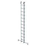 Aluminium 2-delige opsteekladder  - met Nivello stabilisatiebalk/werkhoogte 7.2 m/ladderlengte uitgeschoven 6.04 m/ladderlengte ingeschoven 3.62 m/aantal sporten 2x12/breedte ladder 420 mm