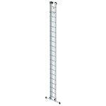 Aluminium 2-delige optrekladder  - met stabilisatiebalk/werkhoogte 11.4 m/ladderlengte uitgeschoven 10.3 m/ladderlengte ingeschoven 5.86 m/aantal sporten 2x20/breedte ladder 420 mm