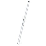 Aluminium 2-delige optrekladder  - zonder stabilisatiebalk/werkhoogte 10.3 m/ladderlengte uitgeschoven 9.18 m/ladderlengte ingeschoven 5.3 m/aantal sporten 2x18/breedte ladder 420 mm