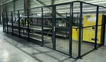 Gaaswand aanbouwset 1 compleet/wandhoogte 2200 mm/wandbreedte 150 mm/leverbaar in diverse RAL kleuren