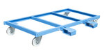 Langgoedzijwagen type LSW 1,3/merk Bauer S&uuml;dlohn/maten inrijdkokers omhoog geklapt 2070x1090x730 mm (lxbxh)/maten inrijdkokers neergeklapt 2070x1300x730 mm (lxbxh)/draagkracht 1350 kg