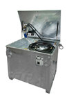 Brandstoftank type MT 450 - ca. 1060x880x890 mm (lxbxh)/inhoud 450 liter/buitencontainer als opvangbak (100%)/mobiele tank voor de verzorging van voertuigen en machines met diesel of stookolie