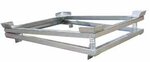 IBC Vloeistof restlediger type IR-3 verzinkt - ca. 1280x1080x155 (265) (lxbxh)/stelplaats 1200x1000 mm/draagkracht 1500 kg