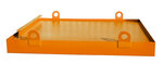 Container-opvangbak type CW 2 gelakt - ca. 2800x2030x560 mm (lxbxh)/opvangvolume 1232 liter/oppervlaktebelasting 20000 kg/opneembaar met vorkheftruck/met kraanogen voor kraangebruik