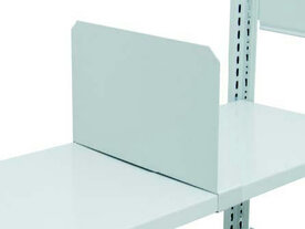 33437-25-Vakverdelers voor MULTIplus 85/150 legborden/vrijstaand/afmetingen 200x500 mm (HxD)/vrij verschuifbaar over het legbord/RAL 7035 lichtgrijs