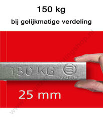 17207-B-MA-MULTIplus150 legbord - ca. 750x600mm/sendzimir verzinkt/150kg/met middenaanslag