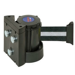 Wandafzetband Morion in kunststof cassette/magnetisch/afmetingen 110x130 mm (bxh)/bandbreedte 50 mm/bandlengte 4 meter/zwart-zilver-zwart