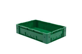 VTK 600/145-0 - Zware uitvoering stapelbakken - 600x400x145 mm/geschikt voor rollerbanen/bestand tegen olie, vetten en de meeste zuren en logen/verpakkingseenheid: 2 stuks