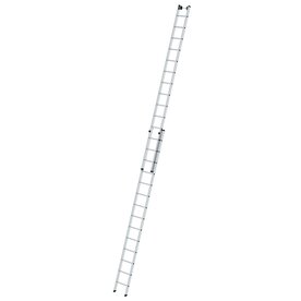Aluminium 2-delige opsteekladder  - zonder stabilisatiebalk/werkhoogte 8.3 m/ladderlengte uitgeschoven 7.22 m/ladderlengte ingeschoven 4.14 m/aantal sporten 2x14/breedte ladder 420 mm