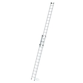 Aluminium 2-delige optrekladder  - zonder stabilisatiebalk/werkhoogte 8.3 m/ladderlengte uitgeschoven 7.22 m/ladderlengte ingeschoven 4.18 m/aantal sporten 2x14/breedte ladder 420 mm