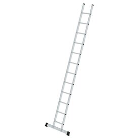 Aluminium enkele ladder  - met stabilisatiebalk/werkhoogte 4.6 m/ladderlengte 3.6 m/aantal sporten 12/breedte ladder 350 mm