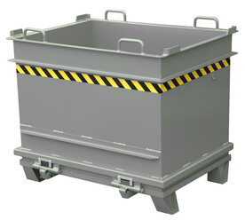 Bouwstofcontainer type BC 1000/merk Bauer S&uuml;dlohn/afmetingen ca. 1035x1310x1160 mm (lxbxh)/draagkracht 2000 kg/inhoud ca. 1,00 (m&sup3;)