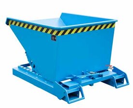 Automatische spaandercontainer type S4A 600/merk Bauer S&uuml;dlohn/afmetingen ca. 1485x1095x865 mm (lxbxh)/draagkracht 1000 kg/inhoud ca. 0,60 (m&sup3;)