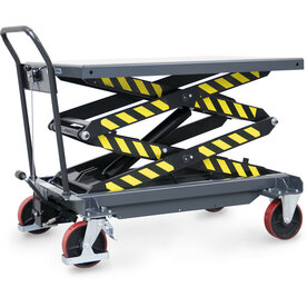 Verrijdbare heftafel 6838, draagvermogen 1000 kg, laadvlak 1200x800 mm, Fetra