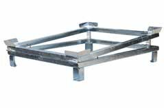 IBC Vloeistof restlediger type IR-1 verzinkt - ca. 1280x1080x275 (370) (lxbxh)/stelplaats 1200x1000 mm/draagkracht 1500 kg