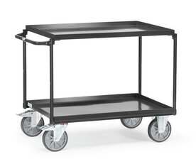 Tafelwagen met stalen etage 4822/7016, laadvlak 1000x700mm, Fetra