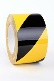 Set met 5 rollen markeringstape type MB-GS-75/breedte 75 mm/sterkte 0,16 mm/lengte 33 m/kleur: geel/zwart