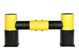 D-flexx &quot;Golf&quot; aanrijdbeveiliging type DFRE1-2/kopse kant bescherming/kunststof/afmetingen 1100x500x220 mm (lxhxb)/voor enkelzijdige stelling