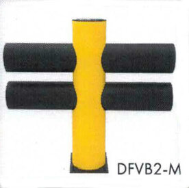 Middenstaander Lima type DFDH-M-M voor flexibele dubbele vangrail/voor binnen- en buiten gebruik/hoogte 1200 mm/voetplaat 225x225mm/beveiliging van machines, werkruimte en personeel