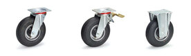 Lucht bokwielen 71525, draagvermogen 150 kg, wiel &Oslash; x breedte 220x70 mm, Fetra