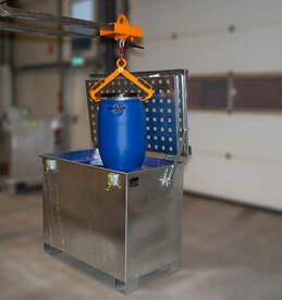 Lithium-Ionen opslagcontainer type LIL 340 - binnenmaten ca. 995x545x640 mm (lxbxh)/buitenmaten ca. 1200x800x1000 mm (lxbxh)/inhoud 340 liter/veilige opslag van lithium-ionen batterijen