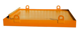 Container-opvangbak type CW 2 gelakt - ca. 2800x2030x560 mm (lxbxh)/opvangvolume 1232 liter/oppervlaktebelasting 20000 kg/opneembaar met vorkheftruck/met kraanogen voor kraangebruik
