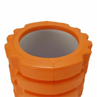 Tunturi Yoga Grid Foam Roller - Foam roller the grid - Foamroller - Fitness Roller - 33cm - Oranje