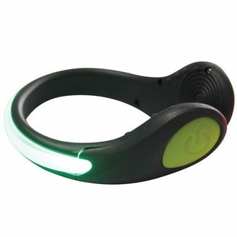 Tunturi LED Veiligheids Schoenclip - Hardloopschoenen LED verlichting - Groen