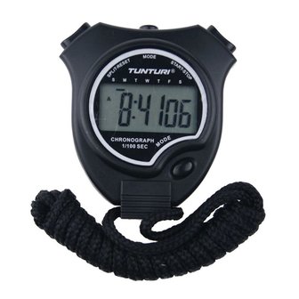 Tunturi Basis - Stopwatch - Digitale Stopwatch - Sport stopwatch - Grote Display - Zwart