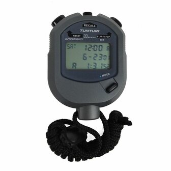 Tunturi Stopwatch - Digitale Stopwatch - Sport stopwatch - met 2 Geheugens voor Tijd