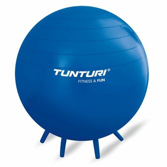 Tunturi Fitnessbal - ZitBal - Gymball - &Oslash; 65 cm - Blauw