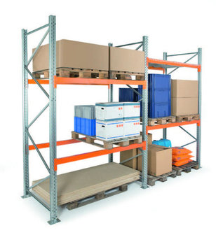 Staanders palletstelling Epsirack - 3000x750 mm (hxd)/stijlen 80x70x1,75 mm/perforaties om de 50 mm/sendimir verzinkt