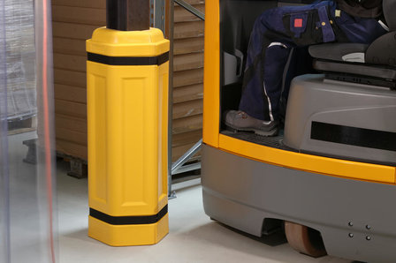30150-Kolombescherming van polyethyleen/hoogte 1000mm/voor kolommen 150x150 mm/voor binnen- en buitengebruik