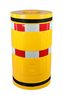 30130-Kolombescherming van polyethyleen/hoogte 1100mm/diameter 620mm/voor kolommen 260x260mm/voorzien van reflecterende waarschuwingsmarkeringen