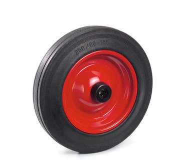 Massief rubber banden 70211, draagvermogen 250 kg, wiel &Oslash; x breedte 250x60 mm, Fetra