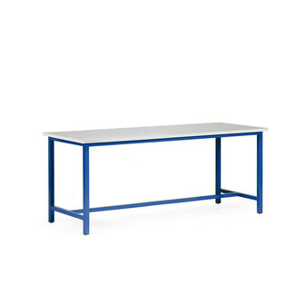 Werktafel basismodel 52-7800-12, afmetingen 2000x800 mm, tafelblad 25 mm met melaminaat, Taurotec