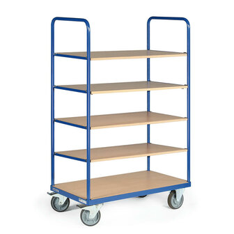 Etagewagen basic 120-1334, met 3 laadvlakken inhangbaar, laadvlak 850x500 mm, Tauroflex