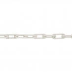 MNK-nylon afzetketting lengte 50 meter/schakeldikte &Oslash; 6 mm/schakelopening 42x12 mm/testlast 200 daN/treklast 340 daN/kleur: wit
