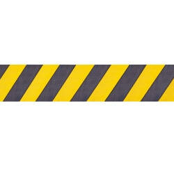 Wandafzetband Morion in kunststof cassette/voor vastschroeven/afmetingen 110x130 mm (bxh)/bandbreedte 50 mm/bandlengte 4 meter/geel-zwart