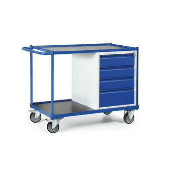 Werkplaatswagen 110-1015, met 1 kast, laadvlak 980x600 mm, Tauroflex