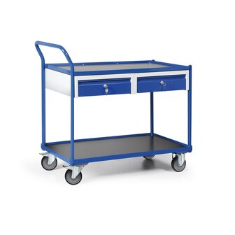 Werkplaatswagen 110-1011, met 2 schuifladen, laadvlak 980x600 mm, Tauroflex