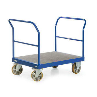 Zwaarlast platformwagen 24-2011, met 2 duwbeugels, laadvlak 1000x700 mm, Rotauro