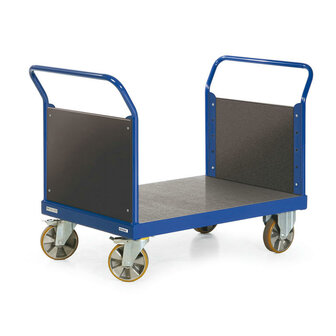 Zwaarlast platformwagen 24-2024, met 2 kopwanden van hout, laadvlak 2000x800 mm, Rotauro