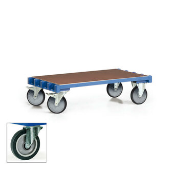 Platenwagen basismodel (zonder insteekbeugels) 12-1093-R13, laadvlak 1200x800 mm, draagvermogen 600 kg, Rotauro