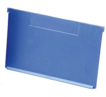 MB/T 160-Verdeelschot voor MB magazijnstellingbakken -voor breedte 160 mm/uit polystyrol/kleur: blauw/verpakkingseenheid: 25 stuks