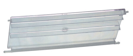 VTK/SK 600/270-Transparante klep voor magazijnzichtbak VTK 600/270 - 265x135 mm (bxH)/polycarbonaat/verpakkingseenheid: 10 stuks