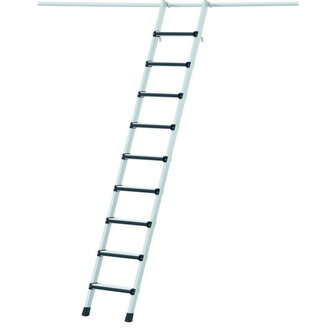 Inhangladder voor stellingen type Stella LH - buitenbreedte ladder 490 mm/ maximale loodrechte inhanghoogte van 2,42 tot 2,95 m/aantal treden 10
