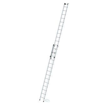 Aluminium 2-delige optrekladder  - zonder stabilisatiebalk/werkhoogte 8.3 m/ladderlengte uitgeschoven 7.22 m/ladderlengte ingeschoven 4.18 m/aantal sporten 2x14/breedte ladder 420 mm