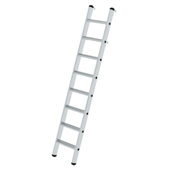 Aluminium stellingladder om te bevestigen - buitenbreedte 420 mm/ladder lengte 2.19 m/verticale ophanghoogte 2.05 m/aantal treden 8